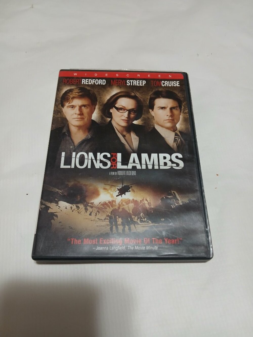 Lions For Lambs DVD 2008 Robert Redford Tom Cruise Widescreen - Bundle & Save